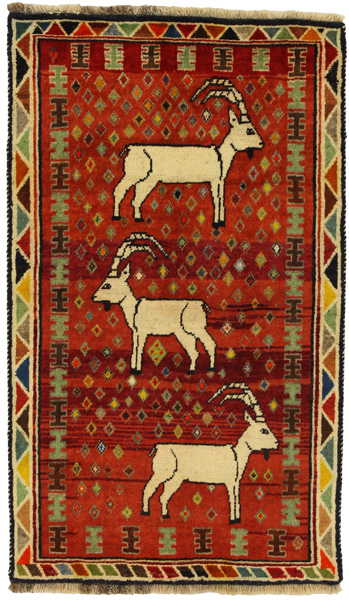 Gabbeh - Qashqai Персийски връзван килим 144x83