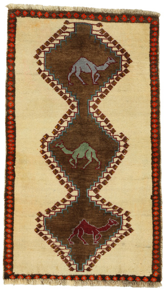 Gabbeh - Qashqai Персийски връзван килим 125x71