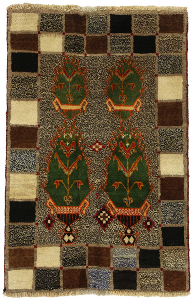 Gabbeh - Qashqai Персийски връзван килим 135x84