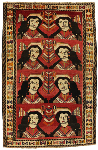 Gabbeh - Qashqai Персийски връзван килим 208x132
