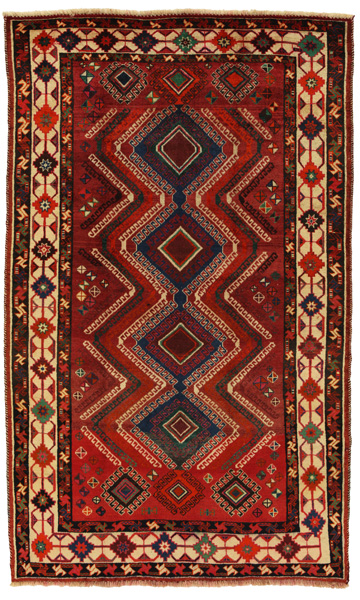 Yalameh - Qashqai Персийски връзван килим 258x155