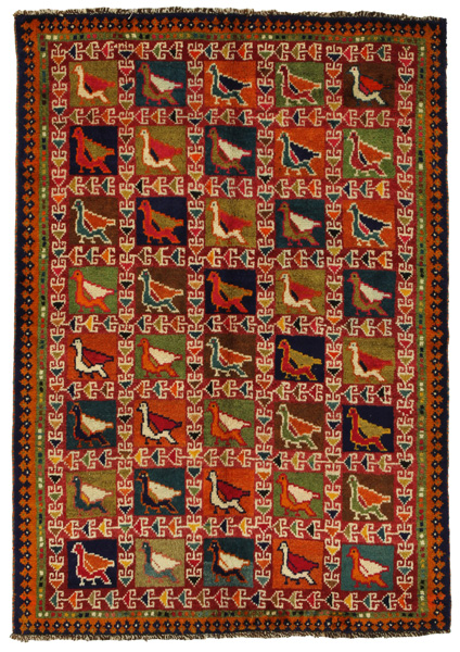 Gabbeh - Bakhtiari Персийски връзван килим 155x108