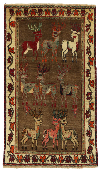 Gabbeh - Qashqai Персийски връзван килим 168x96