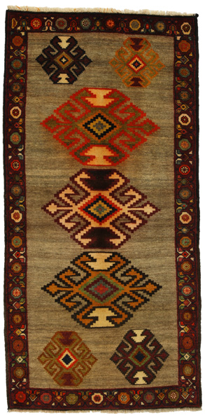 Gabbeh - Qashqai Персийски връзван килим 184x88