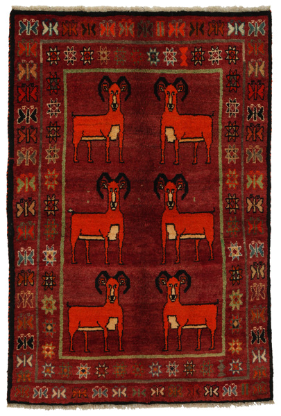 Gabbeh - Qashqai Персийски връзван килим 185x122