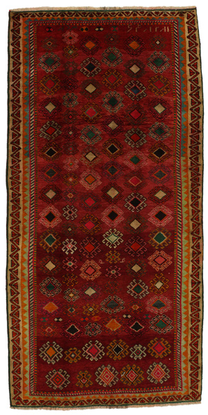Yalameh - Qashqai Персийски връзван килим 320x152
