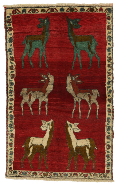 Gabbeh - Qashqai Персийски връзван килим 141x86