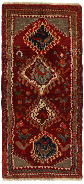 Qashqai - Gabbeh Персийски връзван килим 139x62