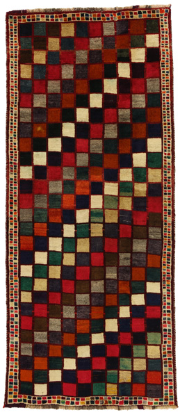 Gabbeh - Bakhtiari Персийски връзван килим 275x116