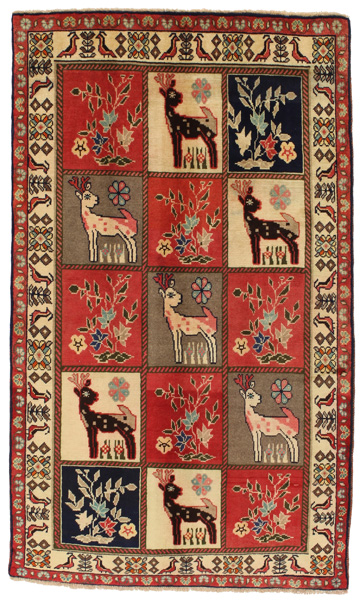 Gabbeh - Bakhtiari Персийски връзван килим 203x120