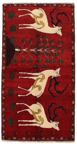 Gabbeh - Qashqai Персийски връзван килим 199x105