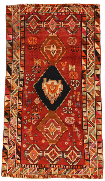 Qashqai - Gabbeh Персийски връзван килим 250x142