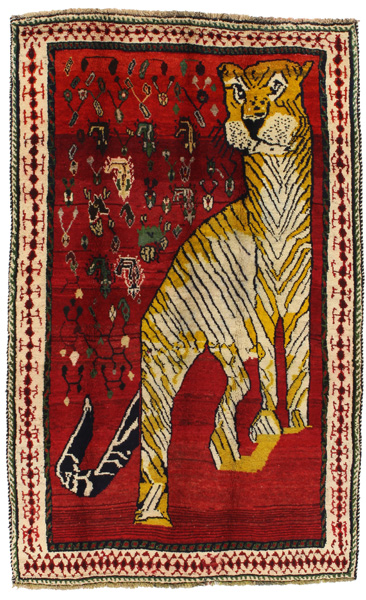 Gabbeh - Qashqai Персийски връзван килим 212x132