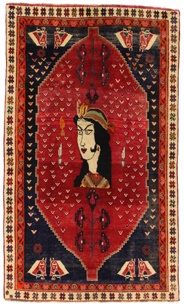 Gabbeh - Qashqai Персийски връзван килим 218x131