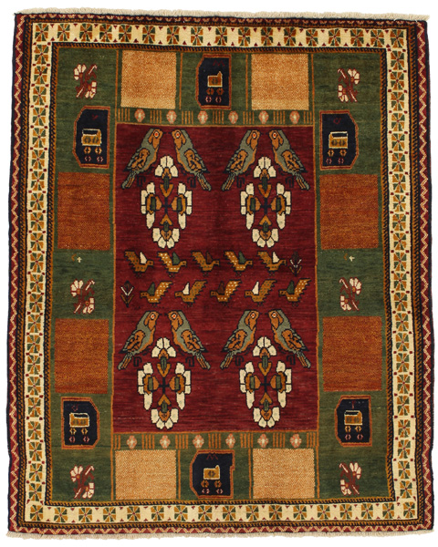 Gabbeh - Qashqai Персийски връзван килим 182x148