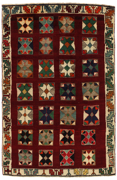 Gabbeh - Bakhtiari Персийски връзван килим 190x127