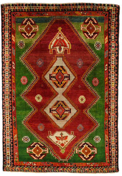 Qashqai - Gabbeh Персийски връзван килим 225x156