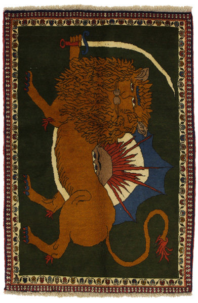 Kashkooli - Gabbeh Персийски връзван килим 162x106