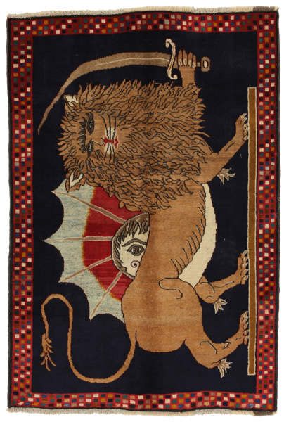 Kashkooli - Gabbeh Персийски връзван килим 165x112