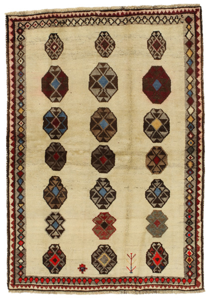 Gabbeh - Qashqai Персийски връзван килим 193x137