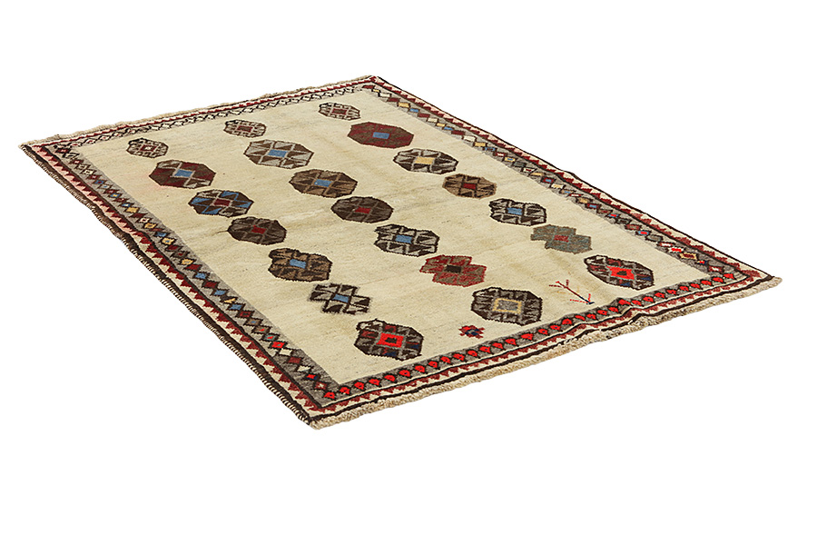Gabbeh - Qashqai Персийски връзван килим 193x137 - Снимка 1