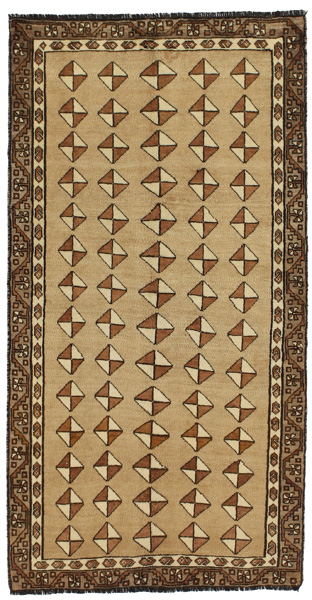 Gabbeh - Qashqai Персийски връзван килим 185x95
