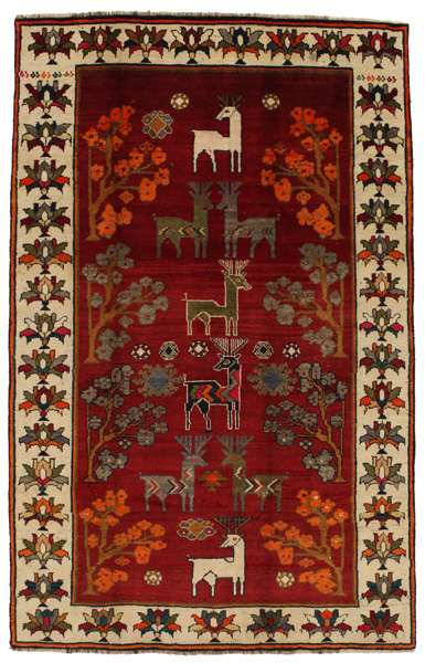 Gabbeh - Qashqai Персийски връзван килим 240x152