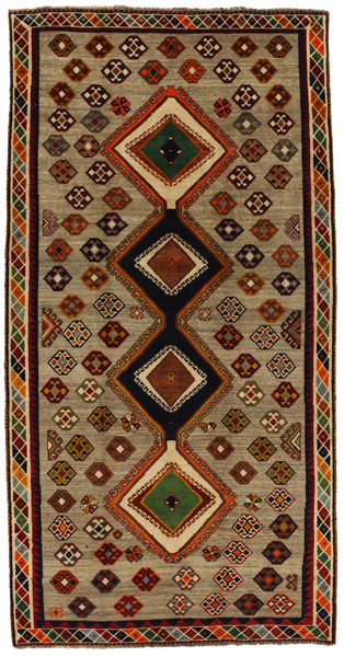 Gabbeh - Qashqai Персийски връзван килим 288x147