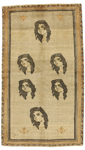 Gabbeh - Qashqai Персийски връзван килим 191x112