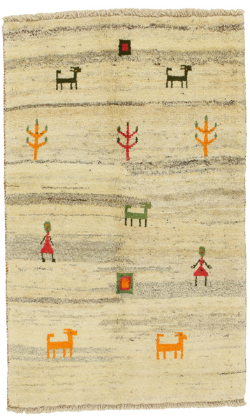 Gabbeh - Qashqai Персийски връзван килим 154x96