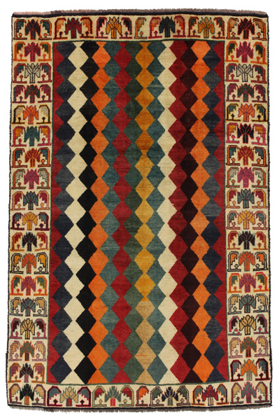 Gabbeh - Qashqai Персийски връзван килим 234x157