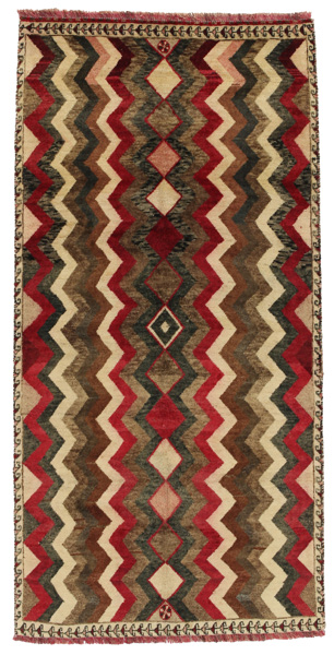 Gabbeh - Qashqai Персийски връзван килим 202x100