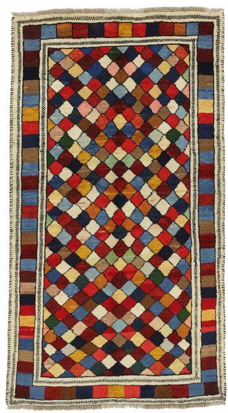 Gabbeh - Bakhtiari Персийски връзван килим 186x104