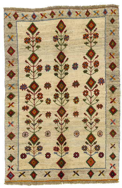Gabbeh - Qashqai Персийски връзван килим 155x105