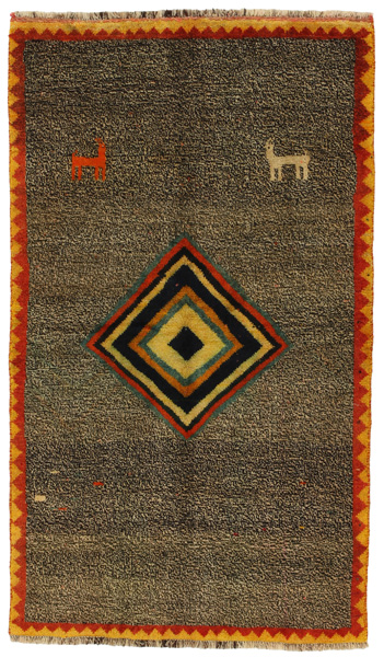 Gabbeh - Qashqai Персийски връзван килим 172x101