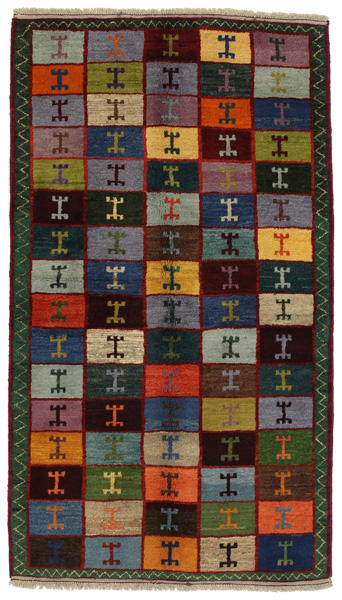 Gabbeh - Bakhtiari Персийски връзван килим 195x112