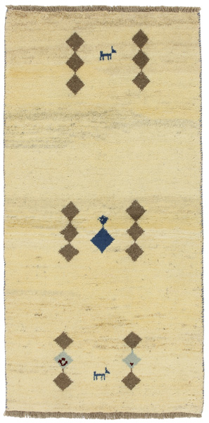 Gabbeh - Qashqai Персийски връзван килим 186x92