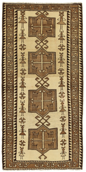 Gabbeh - Qashqai Персийски връзван килим 205x100