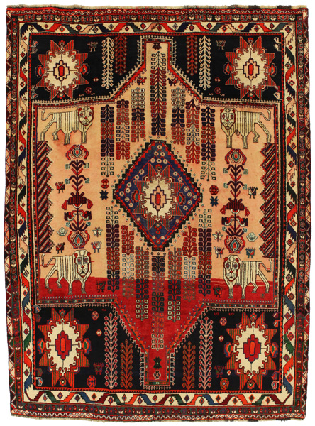Qashqai - Gabbeh Персийски връзван килим 287x209