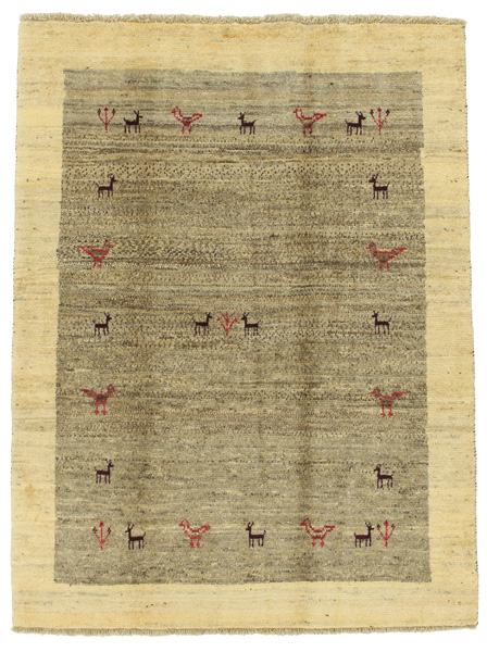 Gabbeh - Qashqai Персийски връзван килим 198x150