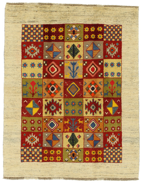 Gabbeh - Bakhtiari Персийски връзван килим 194x152