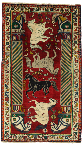 Gabbeh - Qashqai Персийски връзван килим 253x148