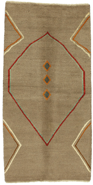 Gabbeh - Qashqai Персийски връзван килим 215x105