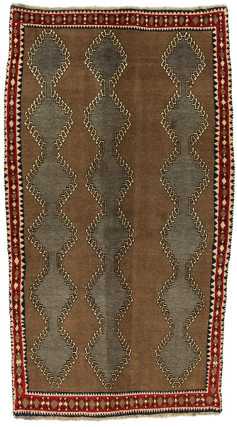 Gabbeh - Qashqai Персийски връзван килим 224x119