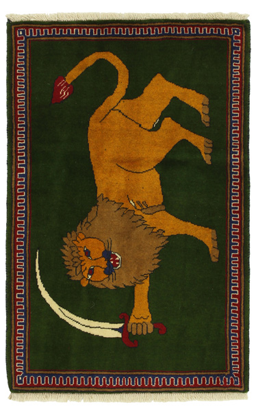 Kashkooli - Gabbeh Персийски връзван килим 127x84