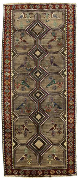 Gabbeh - Qashqai Персийски връзван килим 313x132
