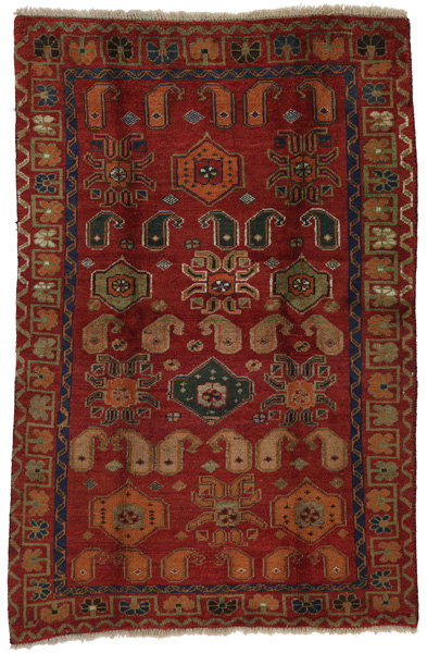 Gabbeh Персийски връзван килим 206x134