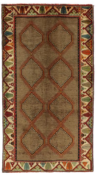Gabbeh - Qashqai Персийски връзван килим 212x115