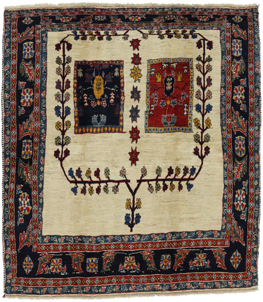 Kashkooli - Gabbeh Персийски връзван килим 197x180