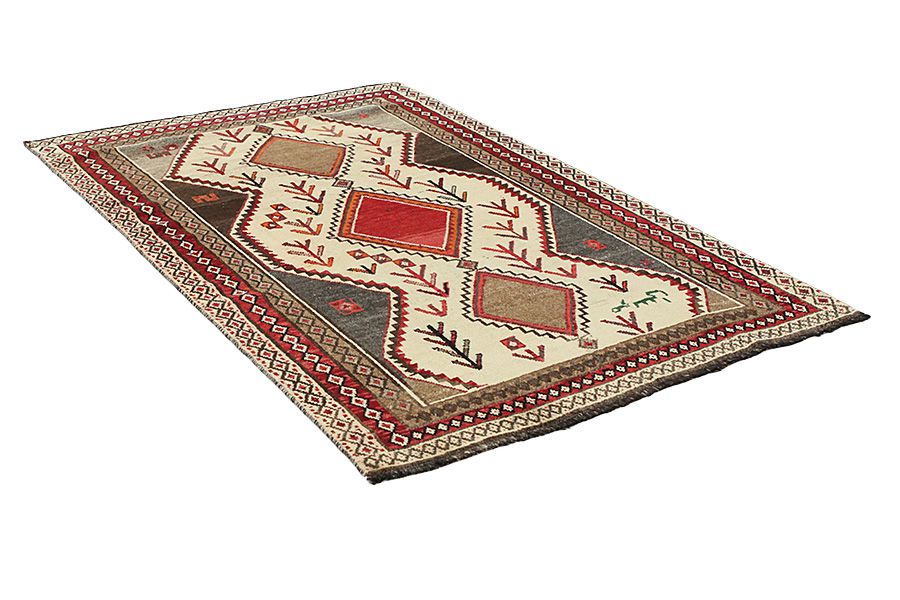 Qashqai - Gabbeh Персийски връзван килим 230x148 - Снимка 1